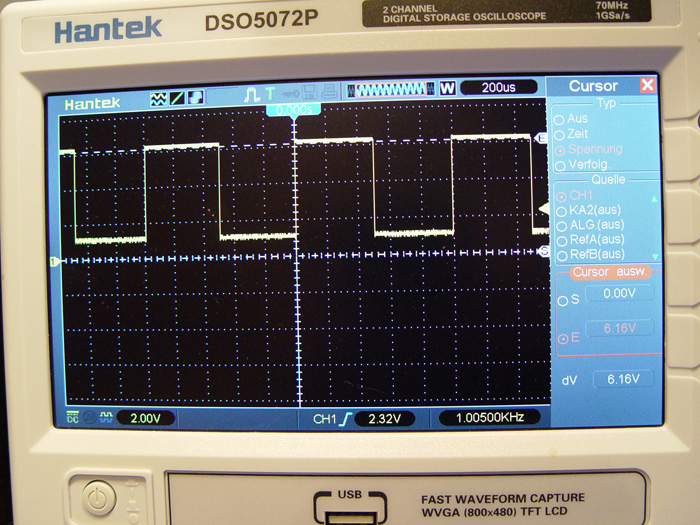 RecheckSignal ber Null Oszi